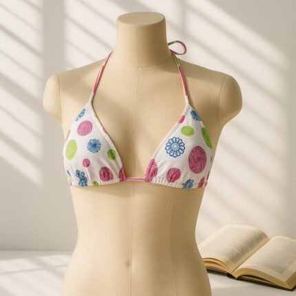 Printed triangle Bekini Top